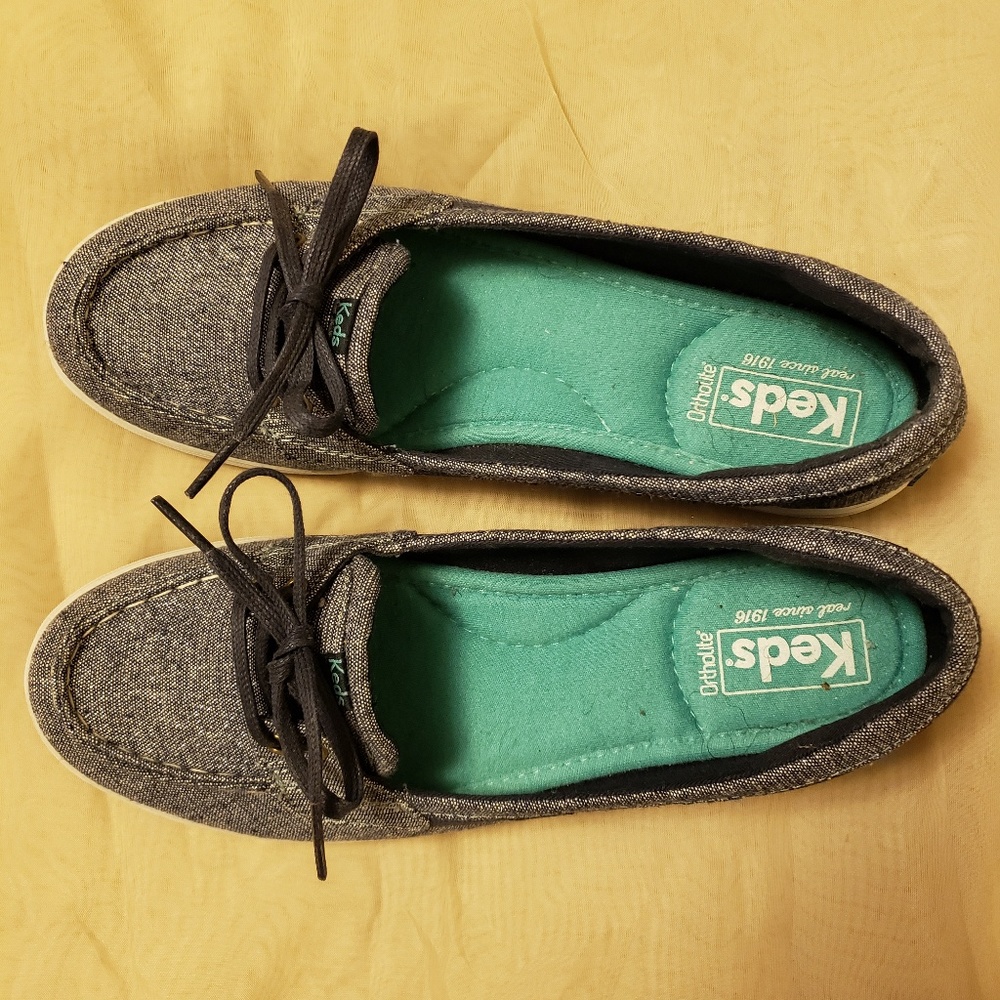 Keds Denim Blue & White Boat Style Shoes